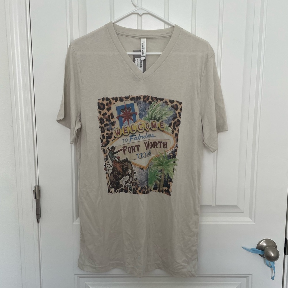 NWT Tan Fort Worth T-Shirt